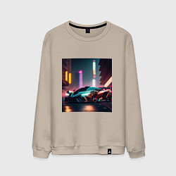 Свитшот хлопковый мужской Суперавто, цвет: миндальный