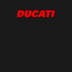 Свитшот хлопковый мужской Ducati - красный градиент, цвет: черный — фото 2