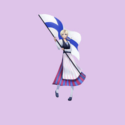 Свитшот хлопковый мужской Suomi, цвет: лаванда — фото 2