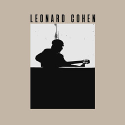 Свитшот хлопковый мужской Tribute to Leonard Cohen, цвет: миндальный — фото 2