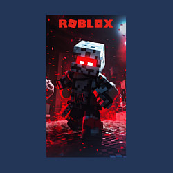 Свитшот хлопковый мужской Roblox red style, цвет: тёмно-синий — фото 2