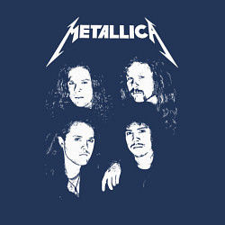 Свитшот хлопковый мужской Metallica band, цвет: тёмно-синий — фото 2