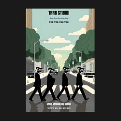 Свитшот хлопковый мужской Skibidi toilet Beatles cameramen, цвет: черный — фото 2