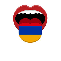 Свитшот хлопковый мужской Armenian lips, цвет: белый — фото 2