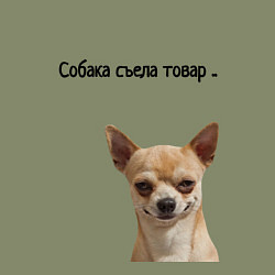 Свитшот хлопковый мужской Собака съела товар, цвет: авокадо — фото 2