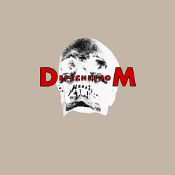 Свитшот хлопковый мужской Depeche Mode 2023 Memento Mori - Skull 02, цвет: миндальный — фото 2