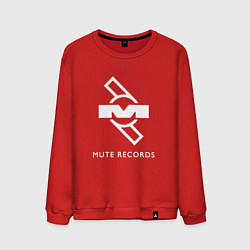 Свитшот хлопковый мужской Depeche Mode Mute Records Logo, цвет: красный