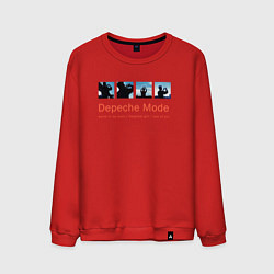 Свитшот хлопковый мужской Depeche Mode - World In My Eyes Single, цвет: красный