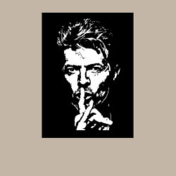 Свитшот хлопковый мужской David Bowie - Silence, цвет: миндальный — фото 2