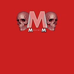Свитшот хлопковый мужской Depeche Mode - Skulls Memento Mori, цвет: красный — фото 2