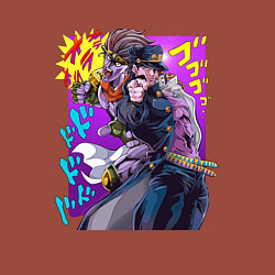 Свитшот хлопковый мужской Джотаро - Jojo, цвет: кирпичный — фото 2