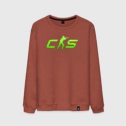 Мужской свитшот CS2 green logo