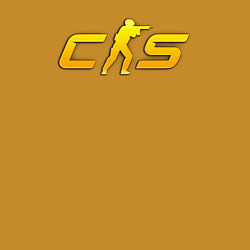 Свитшот хлопковый мужской CS2 yellow logo, цвет: горчичный — фото 2