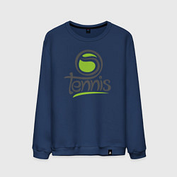 Свитшот хлопковый мужской Tennis ball, цвет: тёмно-синий