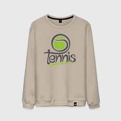 Свитшот хлопковый мужской Tennis ball, цвет: миндальный