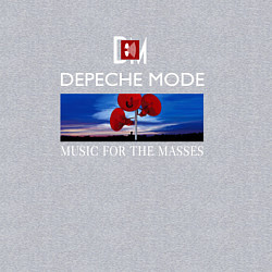 Свитшот хлопковый мужской Depeche Mode - Music for the Masses logo, цвет: меланж — фото 2