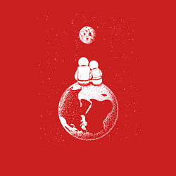 Свитшот хлопковый мужской Earth love, цвет: красный — фото 2