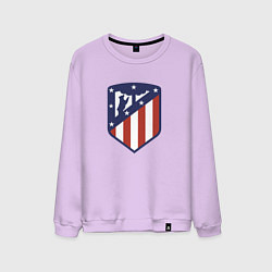 Свитшот хлопковый мужской Atletico Madrid FC, цвет: лаванда