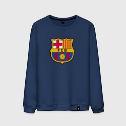 Свитшот хлопковый мужской Barcelona fc sport, цвет: тёмно-синий