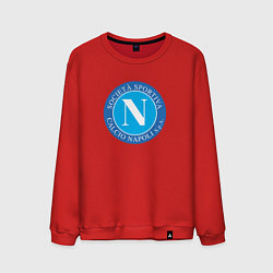 Свитшот хлопковый мужской Napoli fc sport, цвет: красный