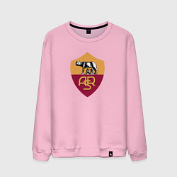Свитшот хлопковый мужской Roma fc club, цвет: светло-розовый
