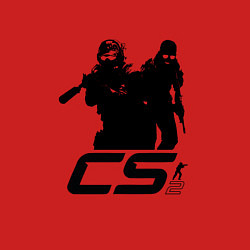 Свитшот хлопковый мужской Counter-strike 2 - one color, цвет: красный — фото 2