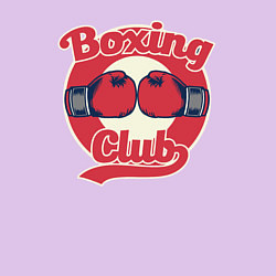 Свитшот хлопковый мужской Бокс клуб, цвет: лаванда — фото 2