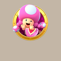 Свитшот хлопковый мужской Тоад девочка значок, цвет: миндальный — фото 2