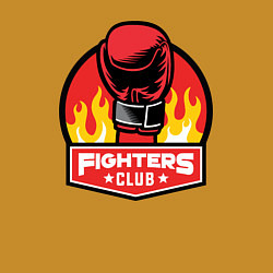 Свитшот хлопковый мужской Fighters club, цвет: горчичный — фото 2