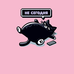 Свитшот хлопковый мужской Ленивый кот - не сегодня, цвет: светло-розовый — фото 2