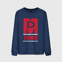 Свитшот хлопковый мужской Depeche Mode - Black Celebration album merch, цвет: тёмно-синий