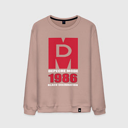 Свитшот хлопковый мужской Depeche Mode - Black Celebration album merch, цвет: пыльно-розовый