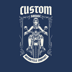 Свитшот хлопковый мужской Garage custom, цвет: тёмно-синий — фото 2