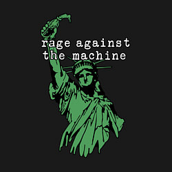 Свитшот хлопковый мужской Rage Against - statue of liberty, цвет: черный — фото 2