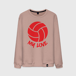 Мужской свитшот Volleyball my love