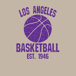 Свитшот хлопковый мужской Basketball Los Angeles, цвет: миндальный — фото 2