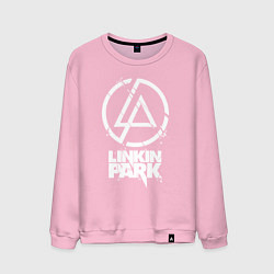 Свитшот хлопковый мужской Linkin Park - white, цвет: светло-розовый