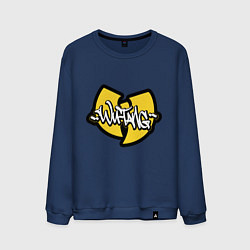 Свитшот хлопковый мужской Wu tang - logo, цвет: тёмно-синий