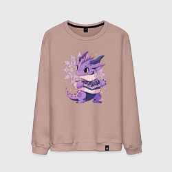 Мужской свитшот Фиолетовый дракон в свитере
