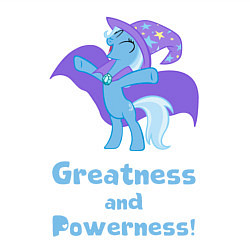 Свитшот хлопковый мужской Величие и могущество Трикси, цвет: белый — фото 2