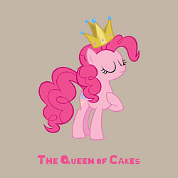 Свитшот хлопковый мужской Королева тортиков Пинки Пай, цвет: миндальный — фото 2