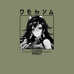 Свитшот хлопковый мужской Дэхья в квадрате, цвет: авокадо — фото 2