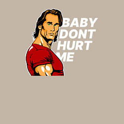 Свитшот хлопковый мужской Baby dont hurt me - Mike OHearn, цвет: миндальный — фото 2