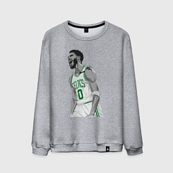 Свитшот хлопковый мужской Tatum Celtics, цвет: меланж