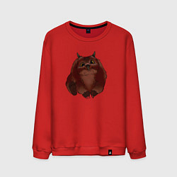 Свитшот хлопковый мужской Детеныш Медвесыча, цвет: красный