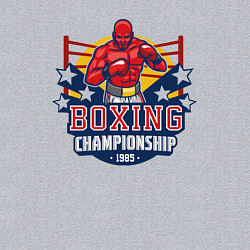 Свитшот хлопковый мужской Boxing championship, цвет: меланж — фото 2