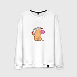 Мужской свитшот Капибара: миру мир