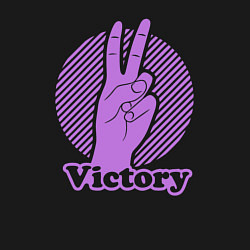 Свитшот хлопковый мужской Victory hand gesture, цвет: черный — фото 2