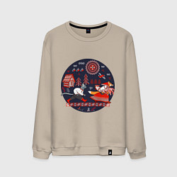 Мужской свитшот Кот и лиса из сказки