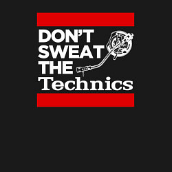 Свитшот хлопковый мужской Dont sweat the Technics, цвет: черный — фото 2